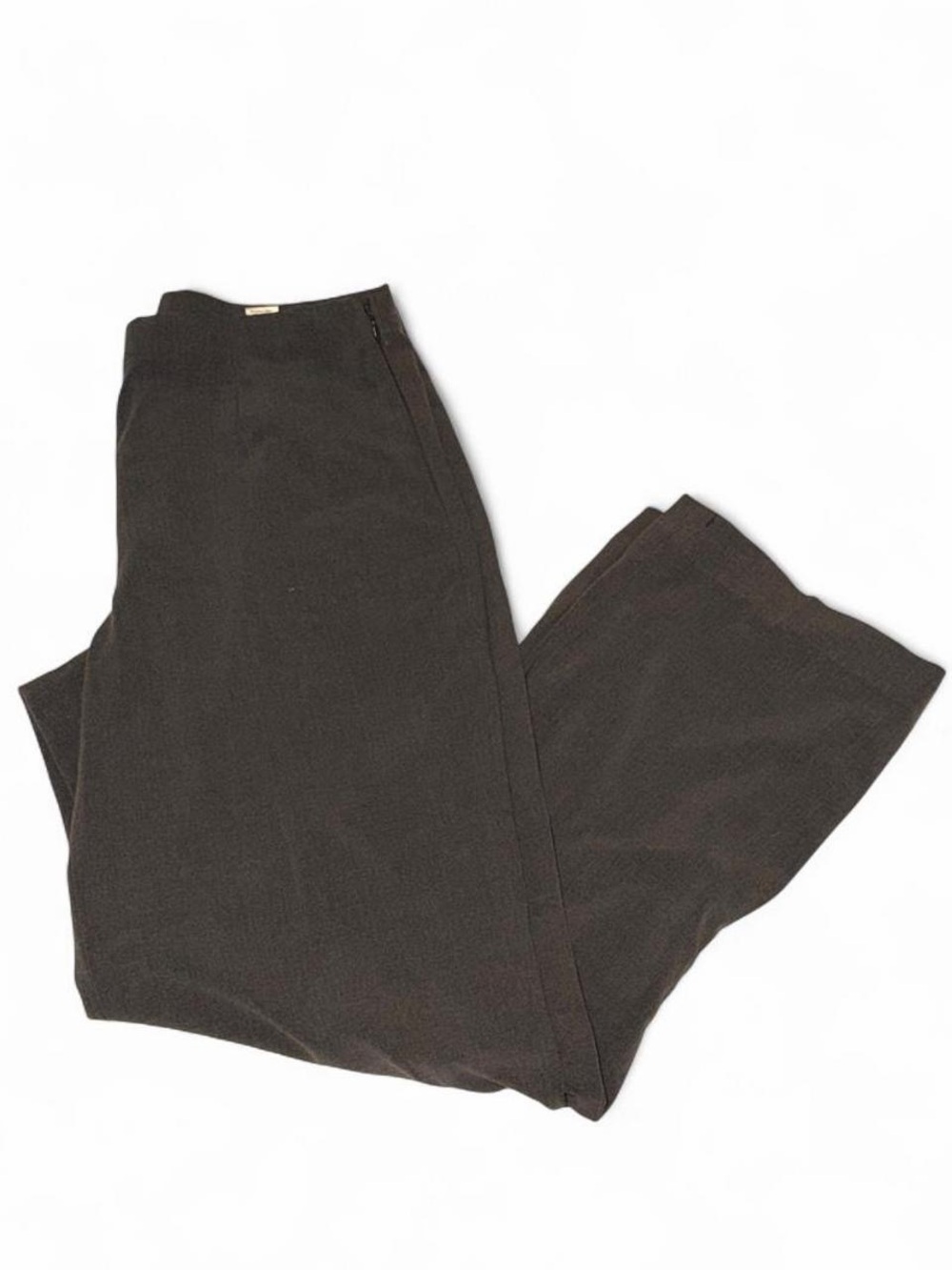 Coldwater Creek Women's Charcoal Gray Straight-Leg Trousers Size 8